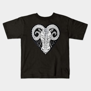 Rams Head graphic art Kids T-Shirt